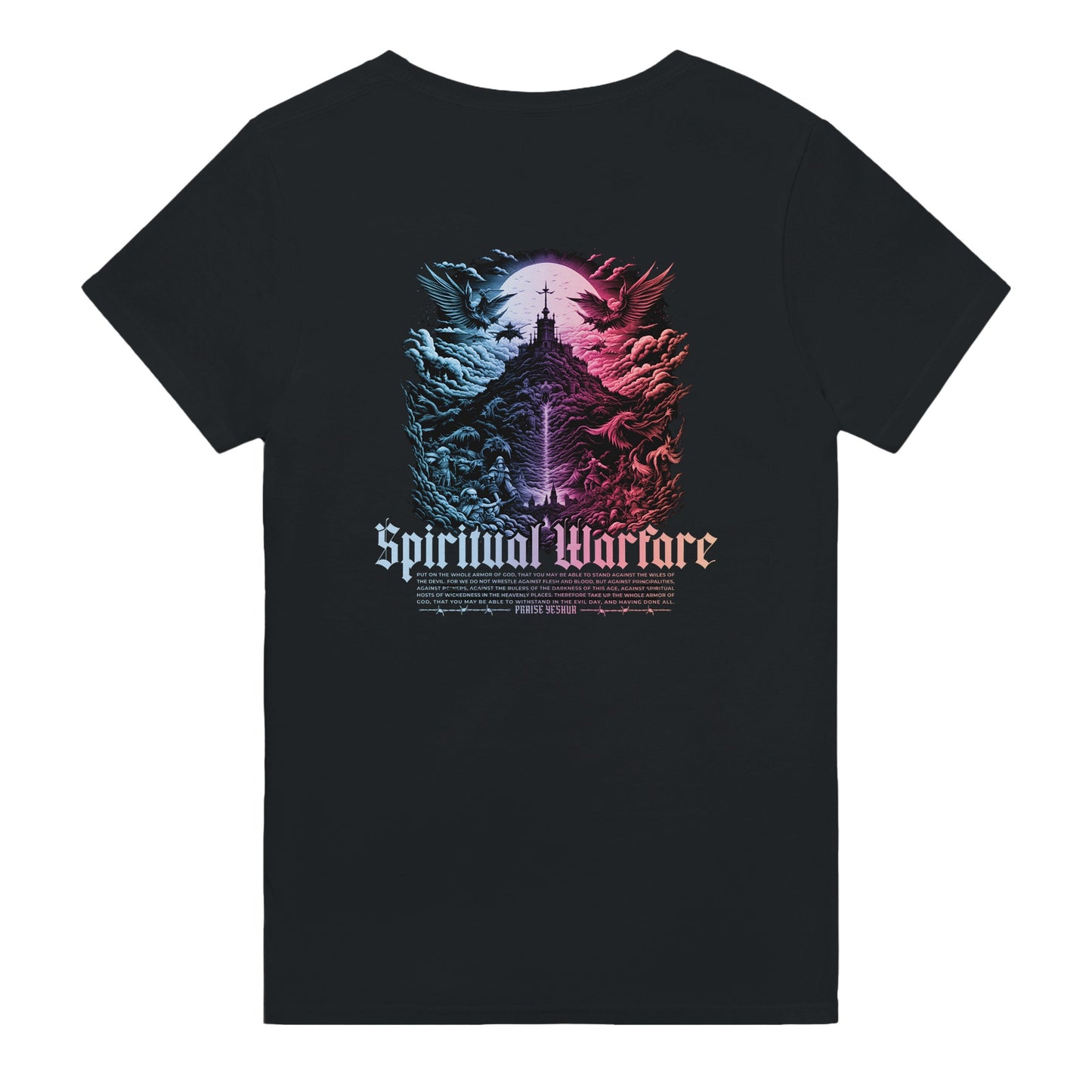 Spiritual Warfare Lightweight Unisex Crewneck T-shirt - Christian T-Shirts