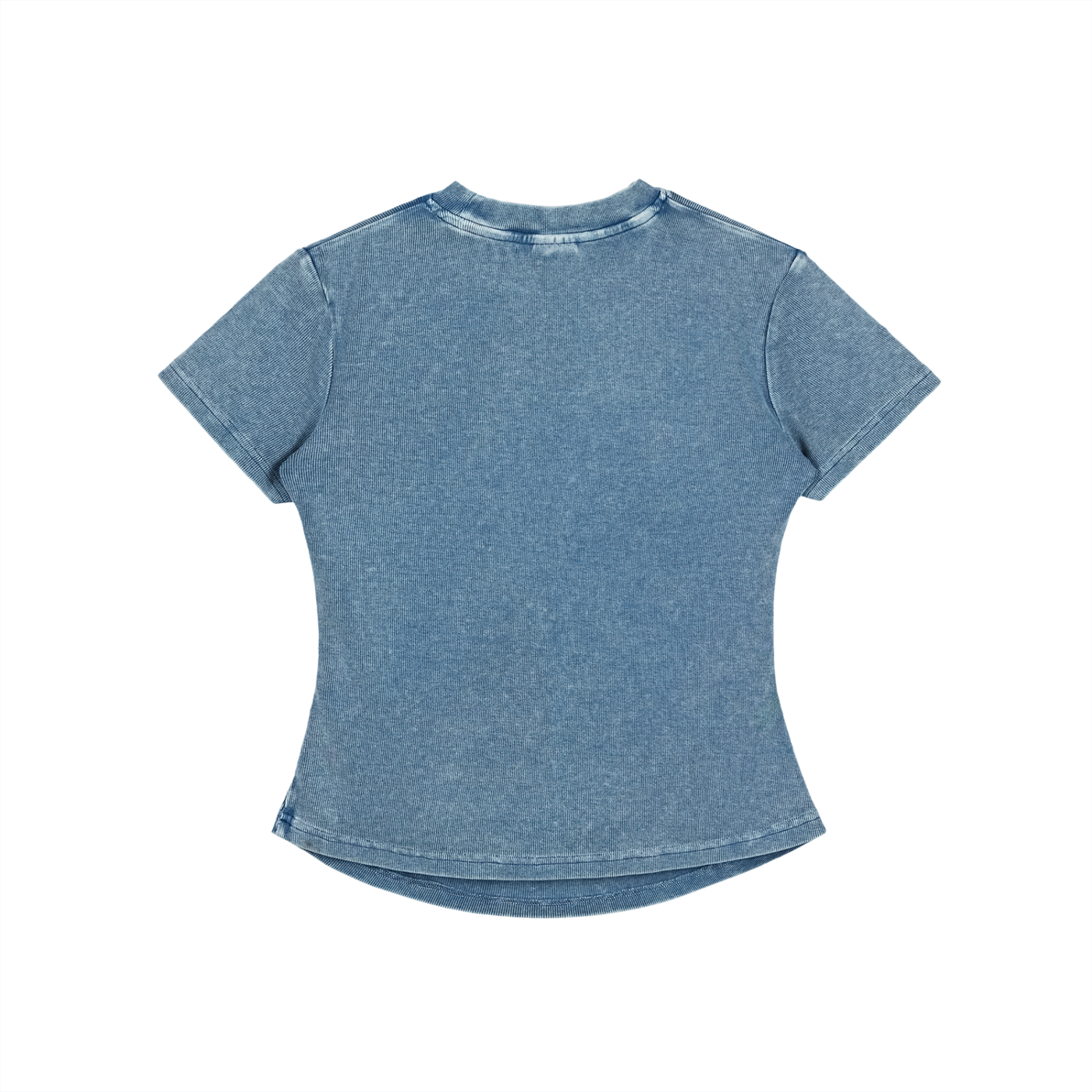 Blue Women’s Faith Bodycon Tee – Washed Vintage Fit