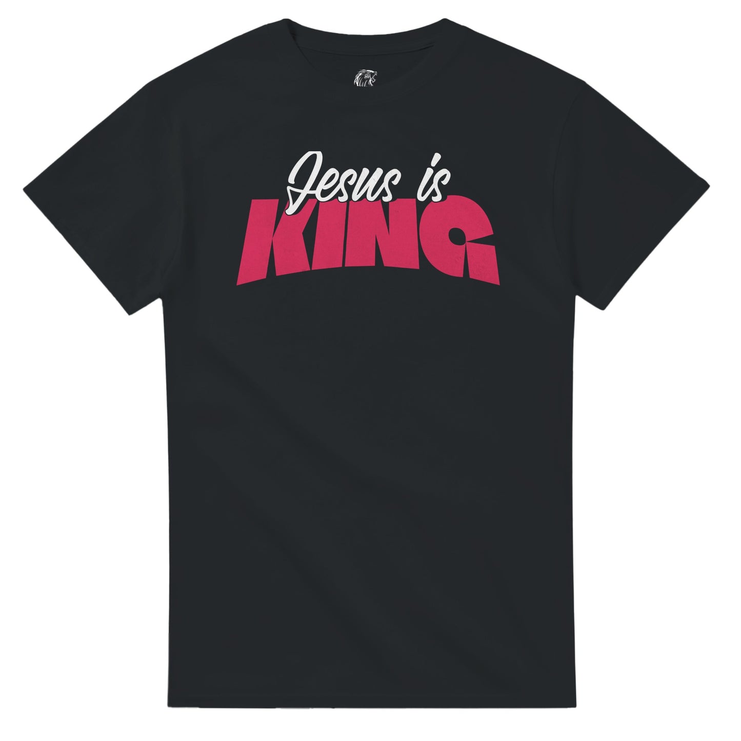 Jesus is king Lightweight Unisex Crewneck T-shirt - S - Christian T-Shirts