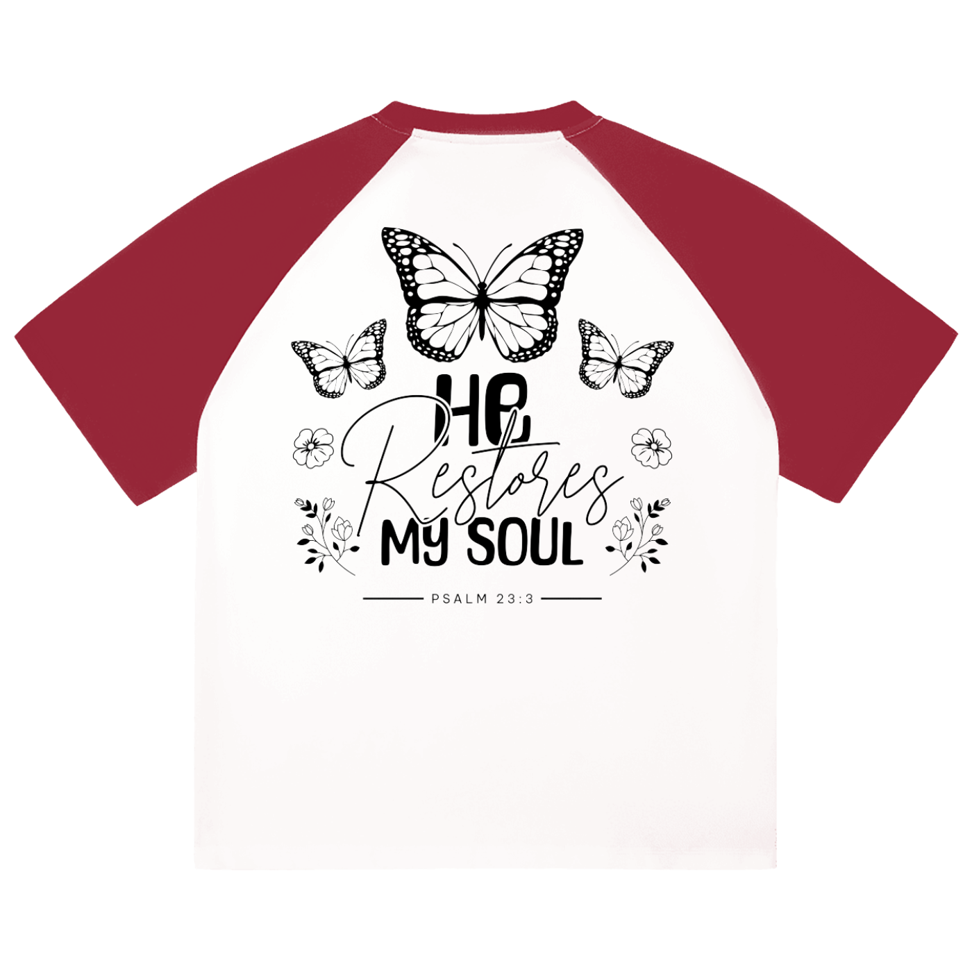 He Restores My Soul Tee – Women’s/Men's Faith-Inspired Comfort Tee