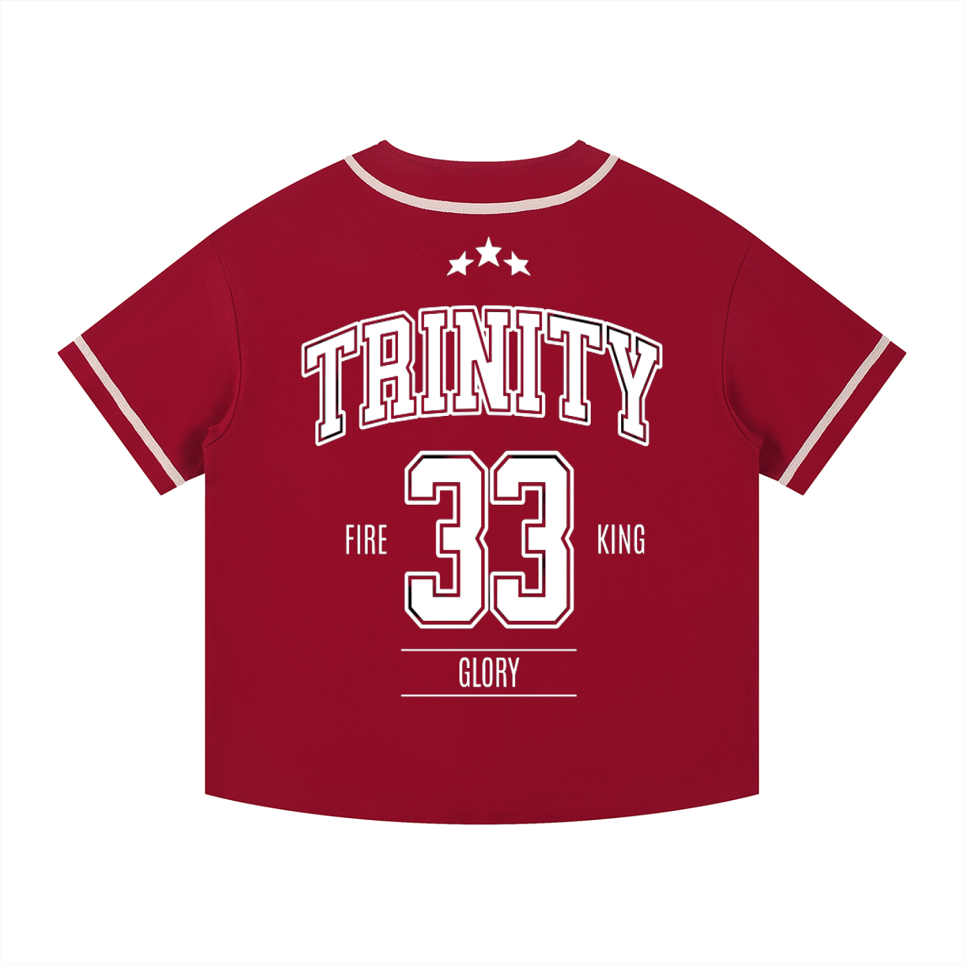 33 Trinity Jersey – Bold Christian Streetwear in Red