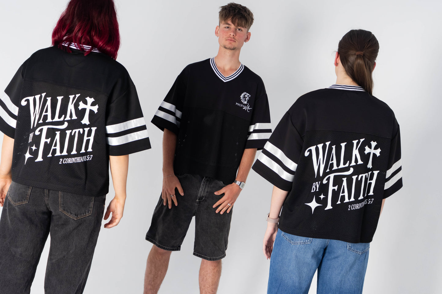 Walk by Faith Boxy Tee – Christian Streetwear Essential