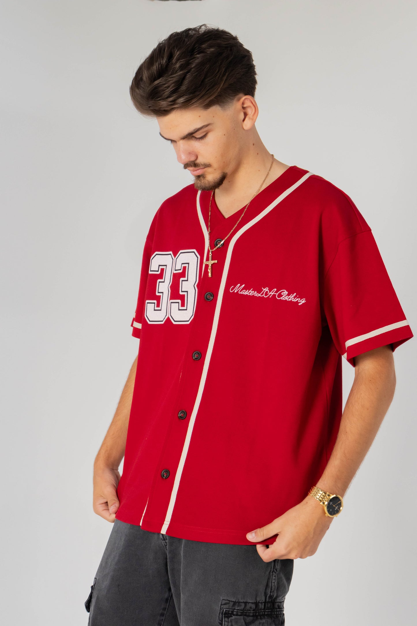 33 Trinity Jersey – Bold Christian Streetwear in Red