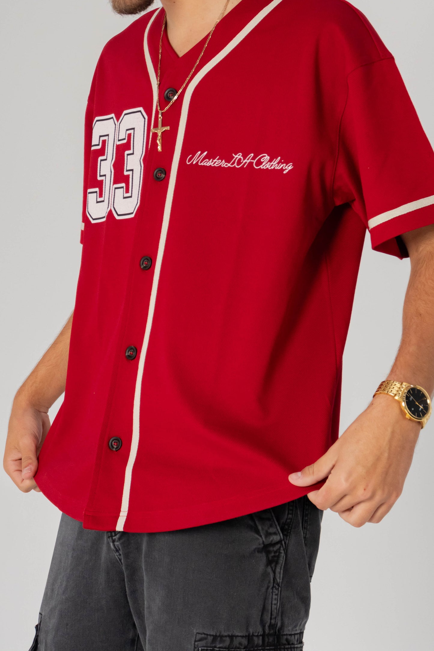33 Trinity Jersey – Bold Christian Streetwear in Red