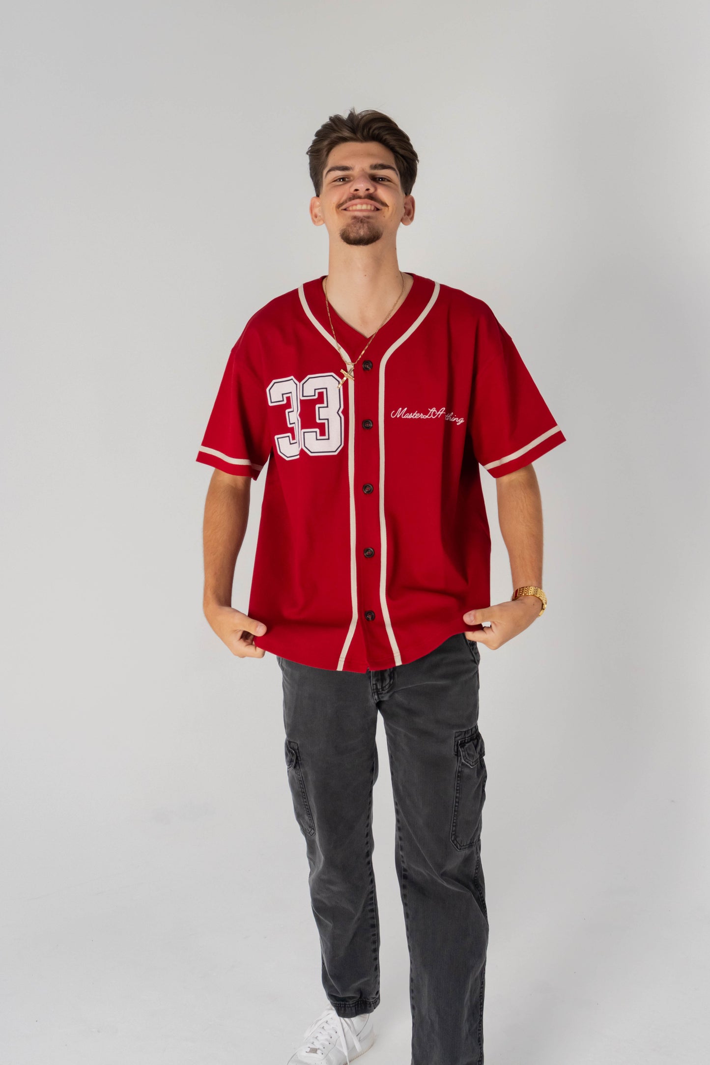 33 Trinity Jersey – Bold Christian Streetwear in Red