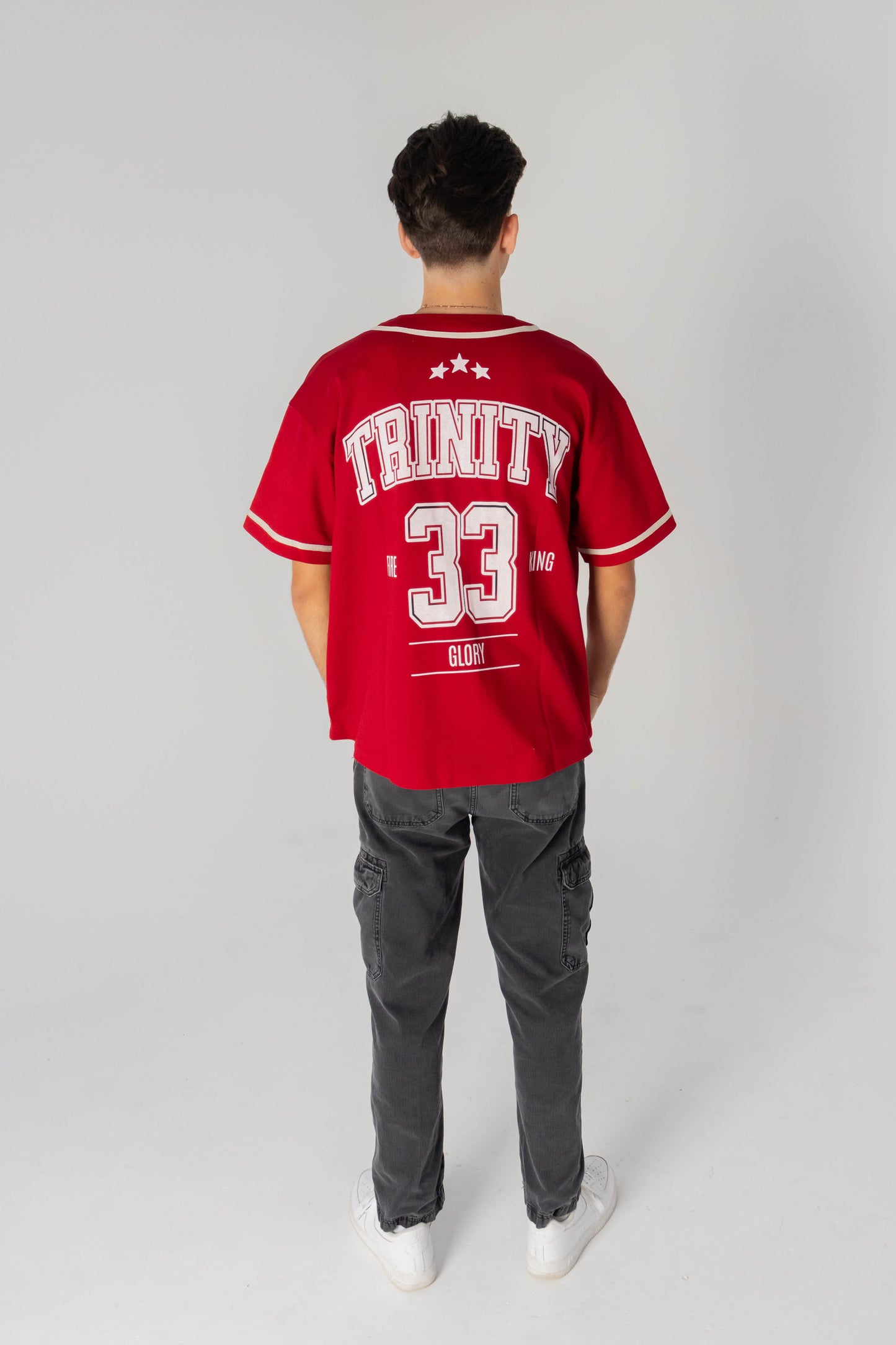 33 Trinity Jersey – Bold Christian Streetwear in Red