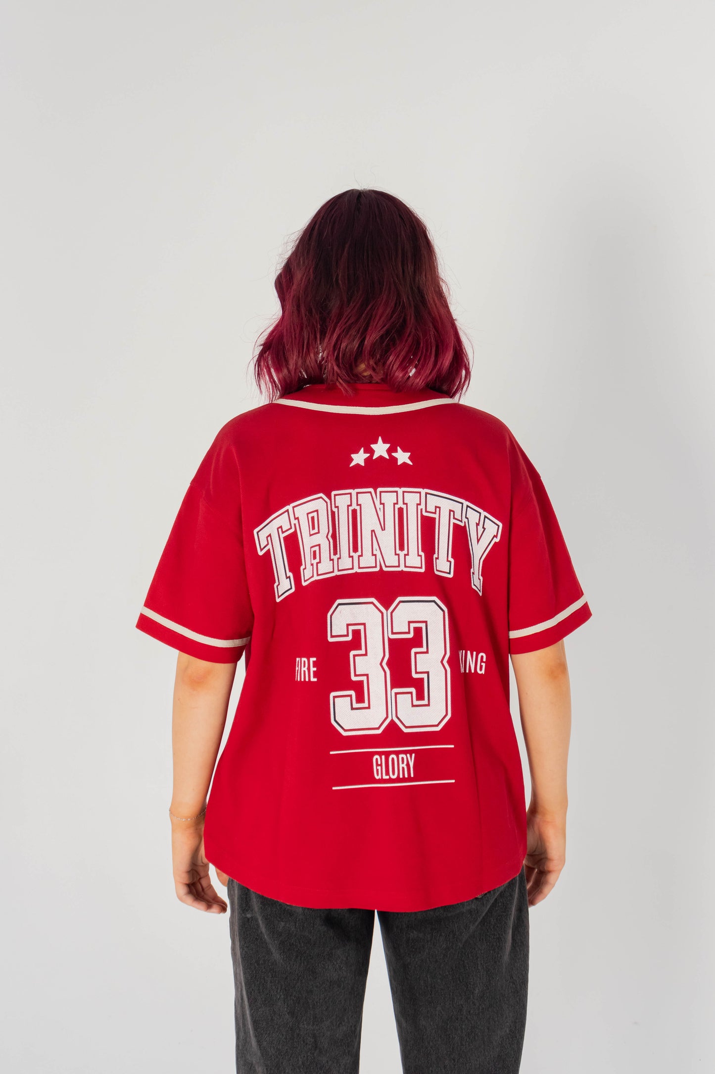33 Trinity Jersey – Bold Christian Streetwear in Red
