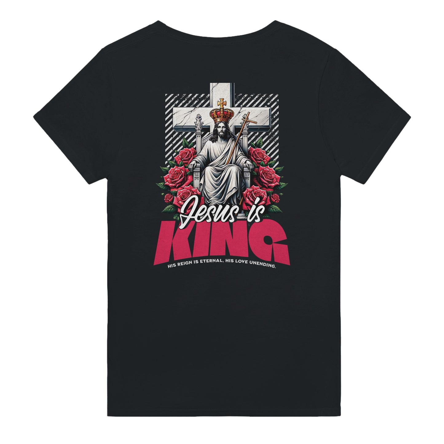 Jesus is king Lightweight Unisex Crewneck T-shirt - Christian T-Shirts