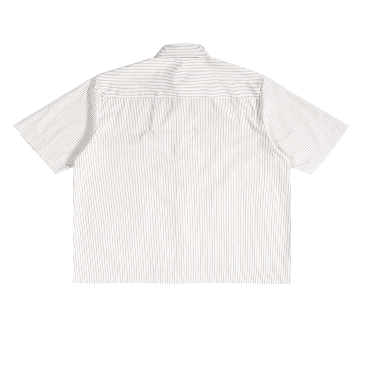 Trust in the Lord Vertical Stripe Boxy Shirt-White