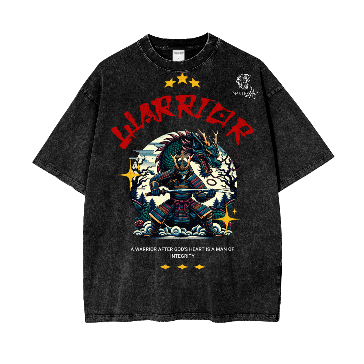 Warrior of God Oversize Snow Washed T-Shirt