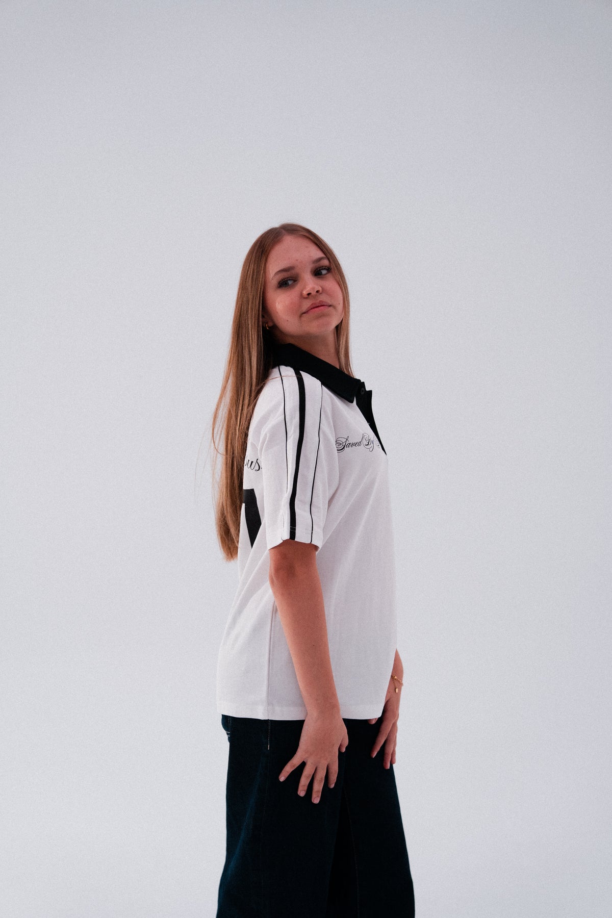 Saved By Jesus Tee Collar tee (White)