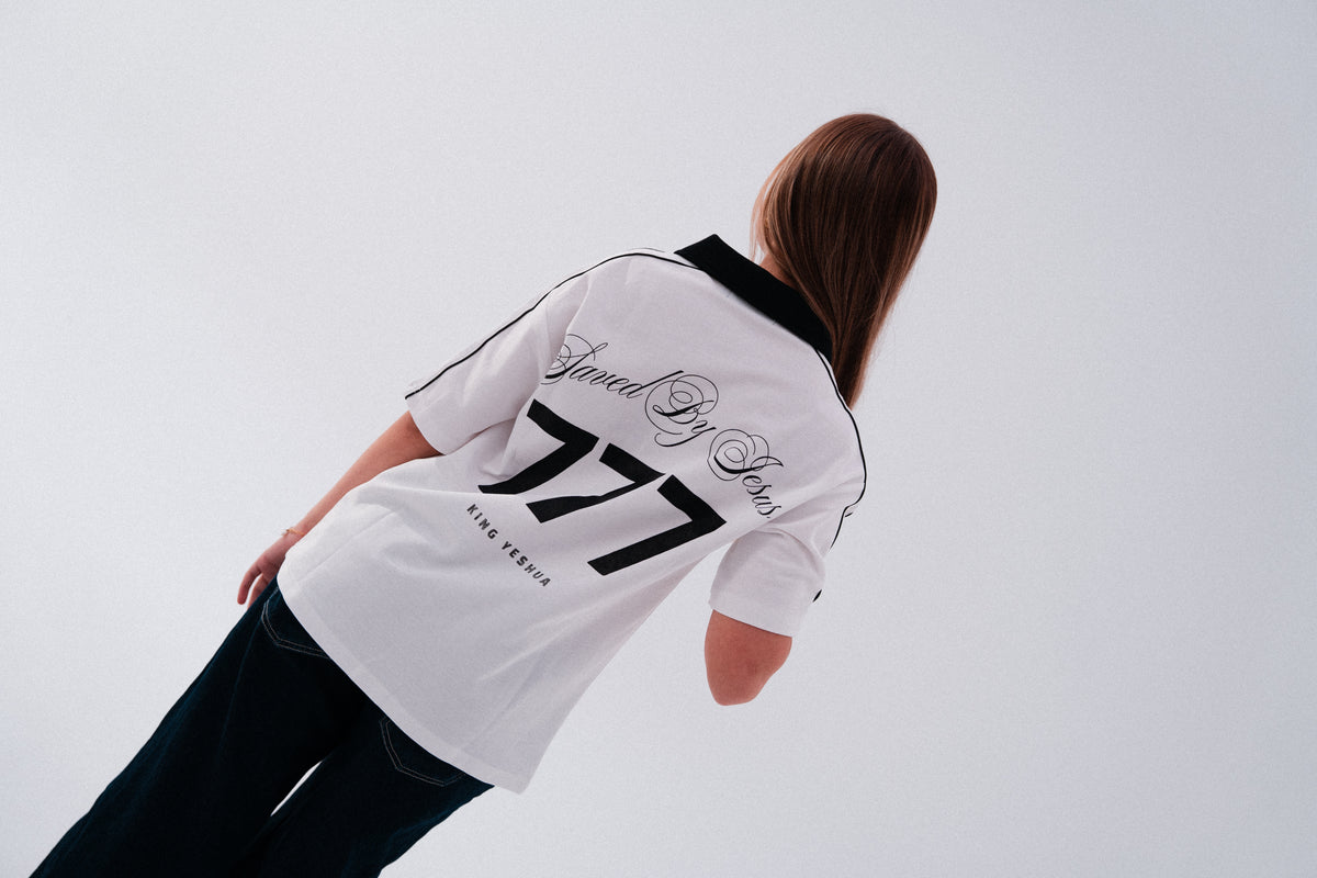 Saved By Jesus Tee Collar tee (White)
