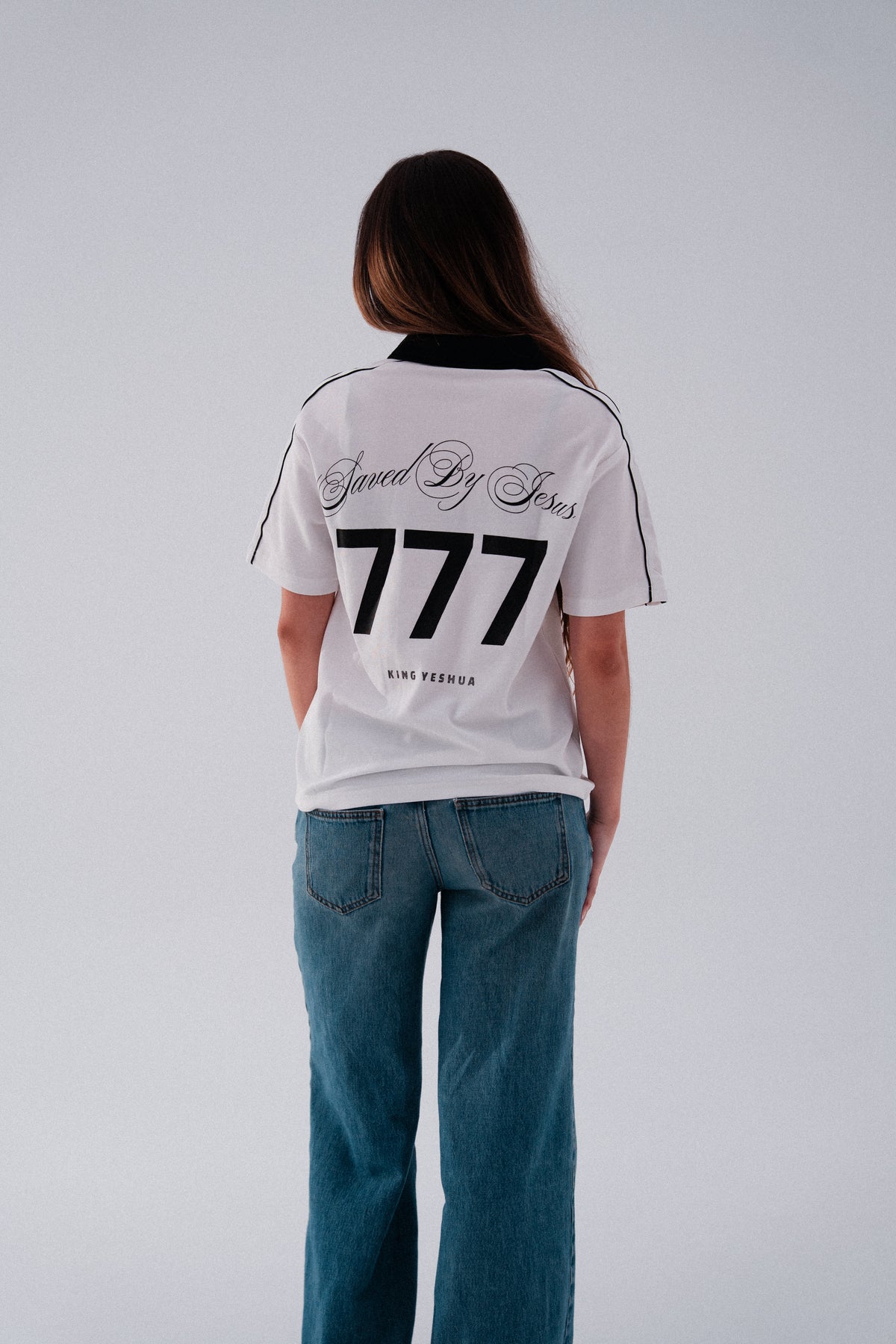 Saved By Jesus Tee Collar tee (White)