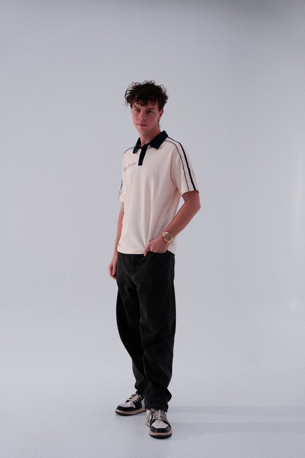 Saved By Jesus Tee Collar tee (Mild Apricot)