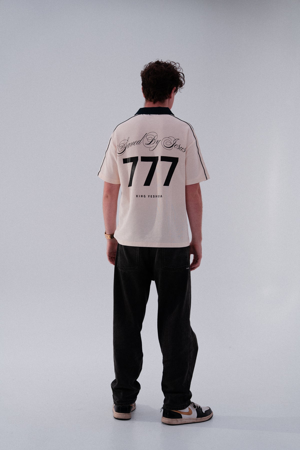 Saved By Jesus Tee Collar tee (Mild Apricot)