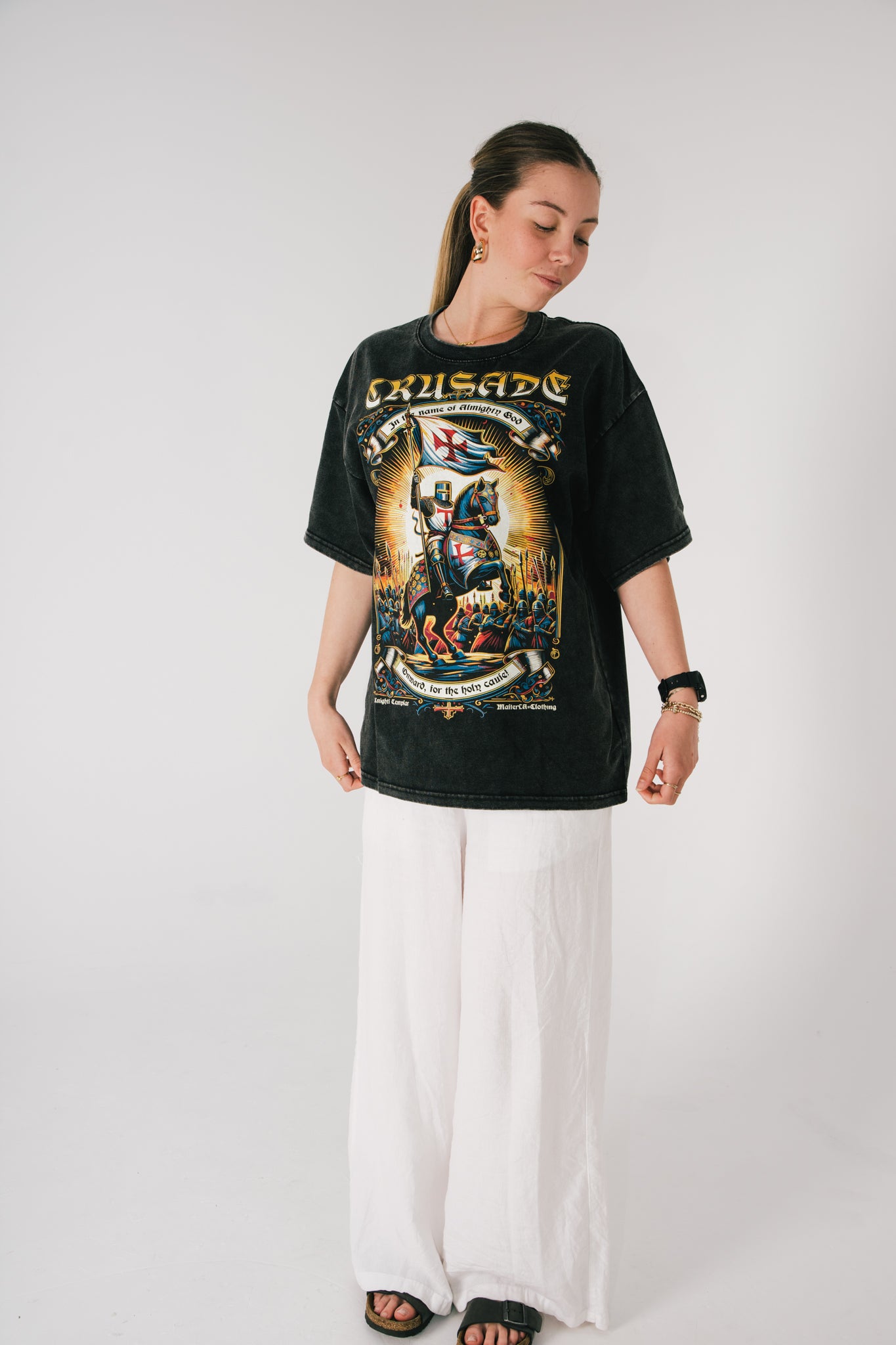 Crusade Washed Vintage Tee – Christian Heavyweight Streetwear