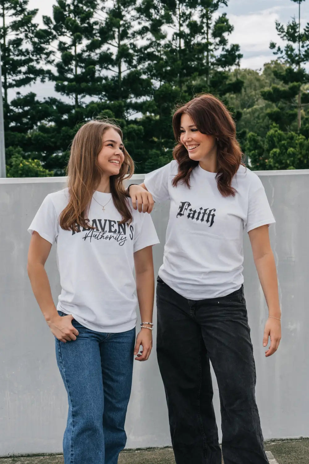Heaven’s Authority: Manifest Your Faith with Naome & Jess Wearing Our Bold Christian Merchandise