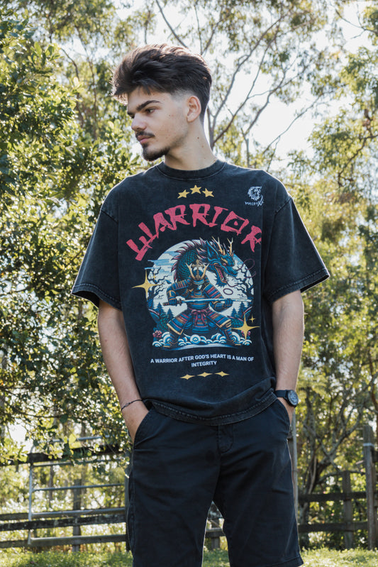 Warrior of God Oversize Snow Washed T-Shirt