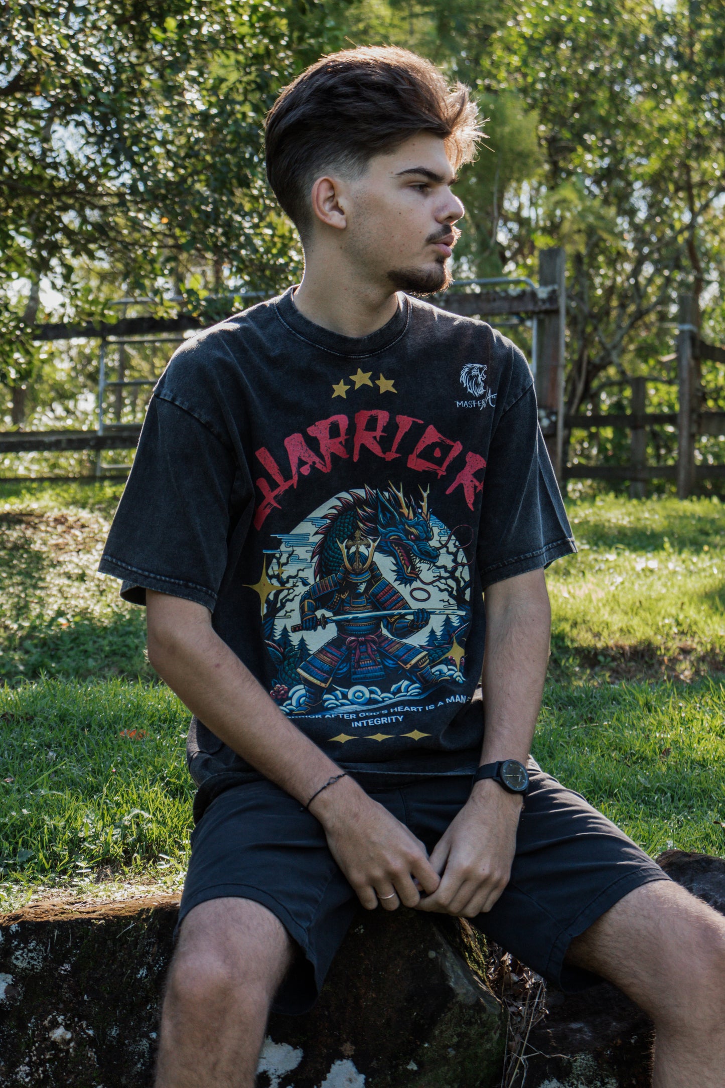 Warrior of God Oversize Snow Washed T-Shirt