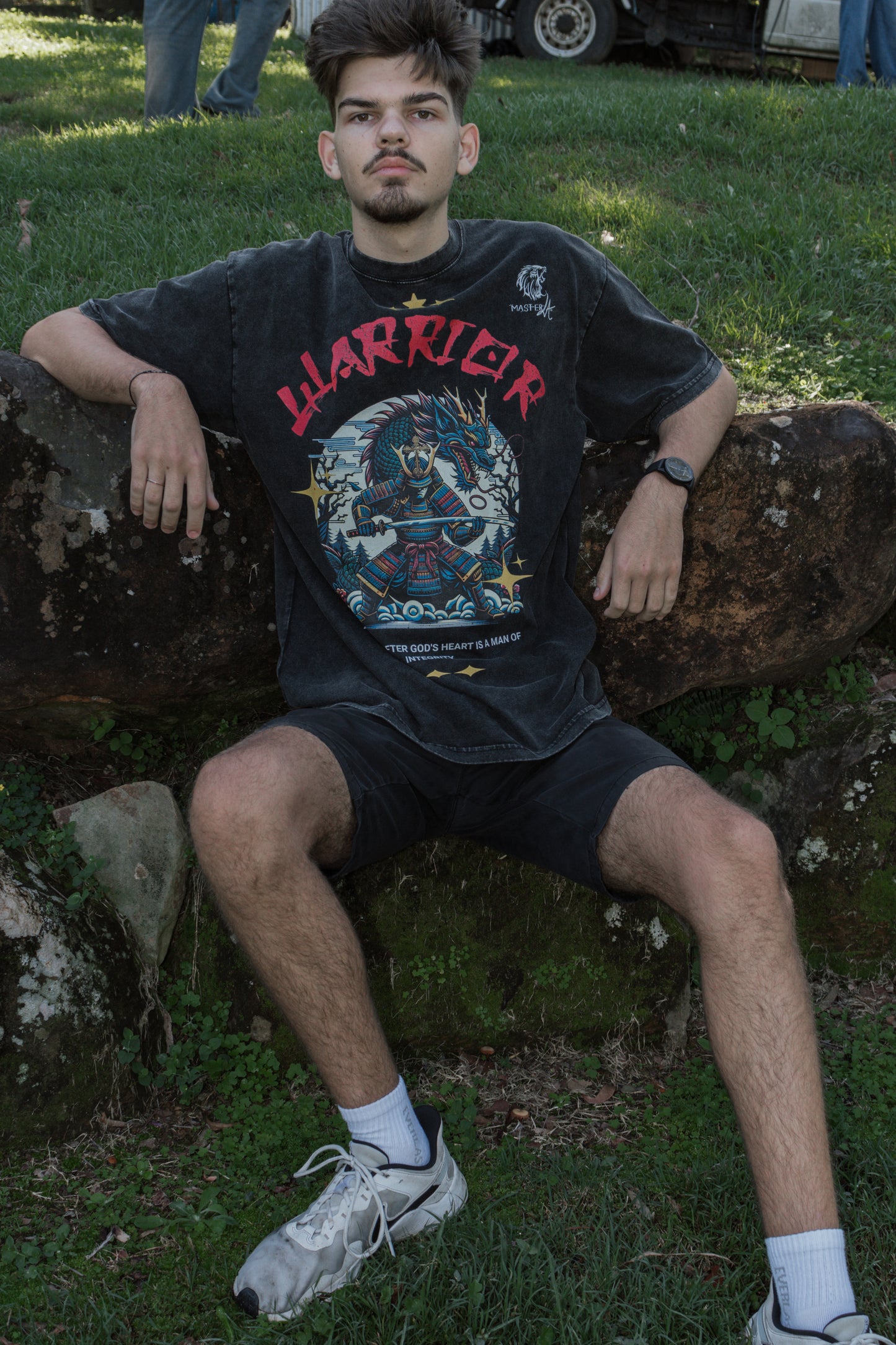 Warrior of God Oversize Snow Washed T-Shirt