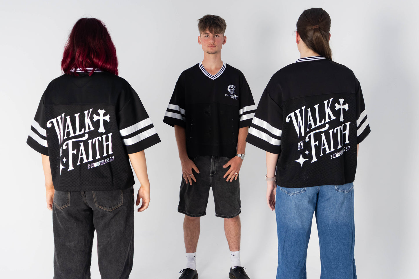 Walk by Faith Boxy Tee – Christian Streetwear Essential