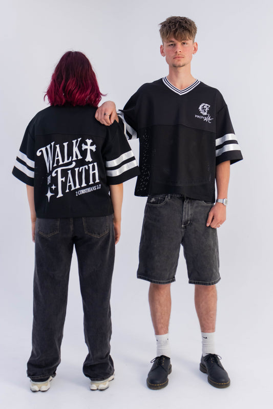 Walk by Faith Boxy Tee – Christian Streetwear Essential