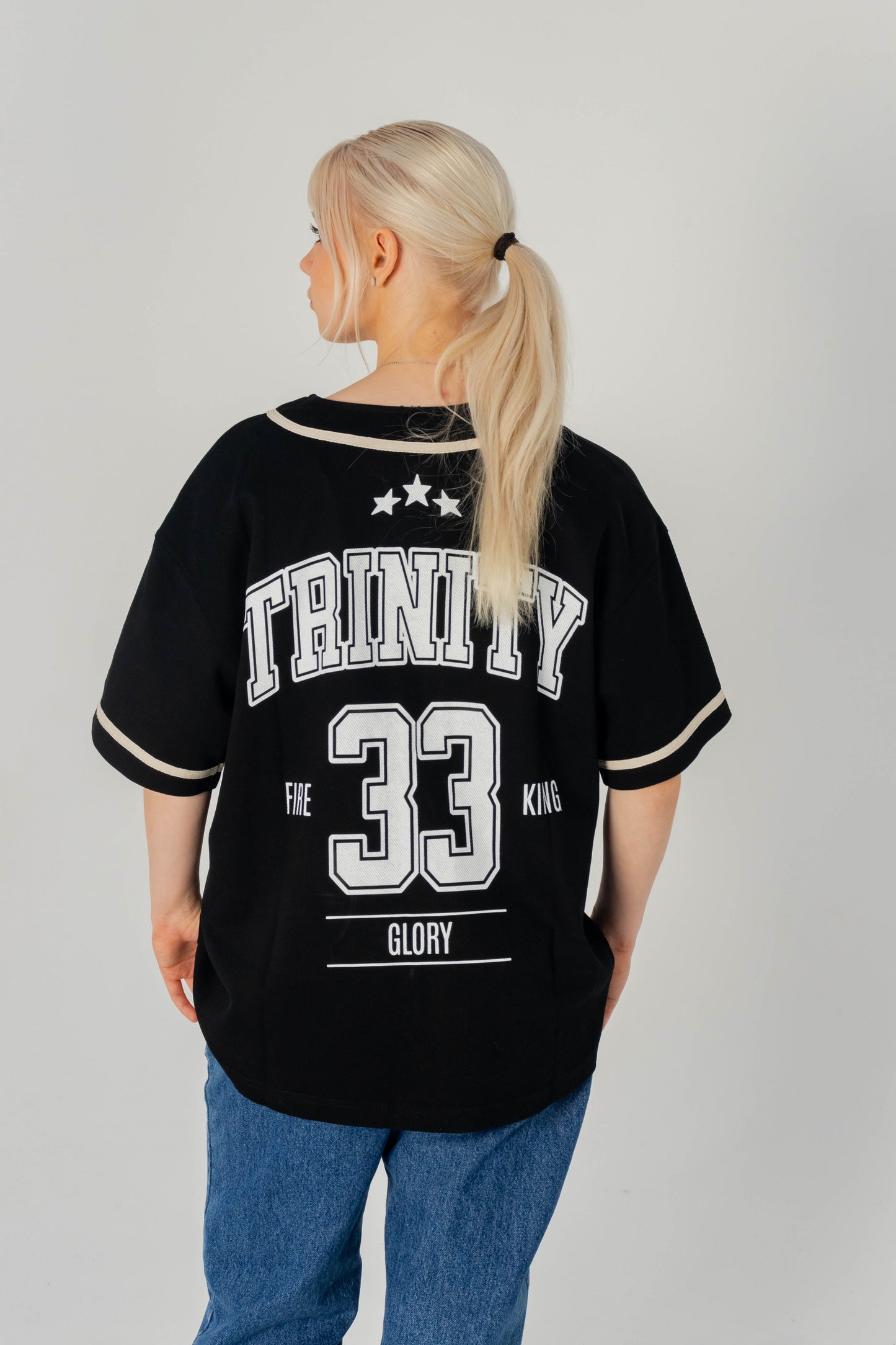 33 Trinity Jersey – Bold Christian Streetwear in Black