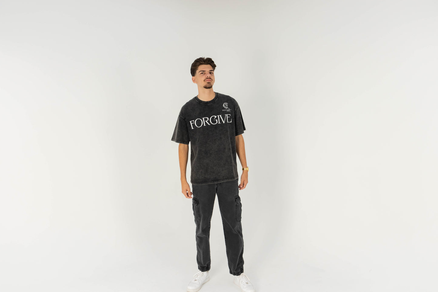 Forgive Washed Vintage Tee – Heavyweight Christian Streetwear