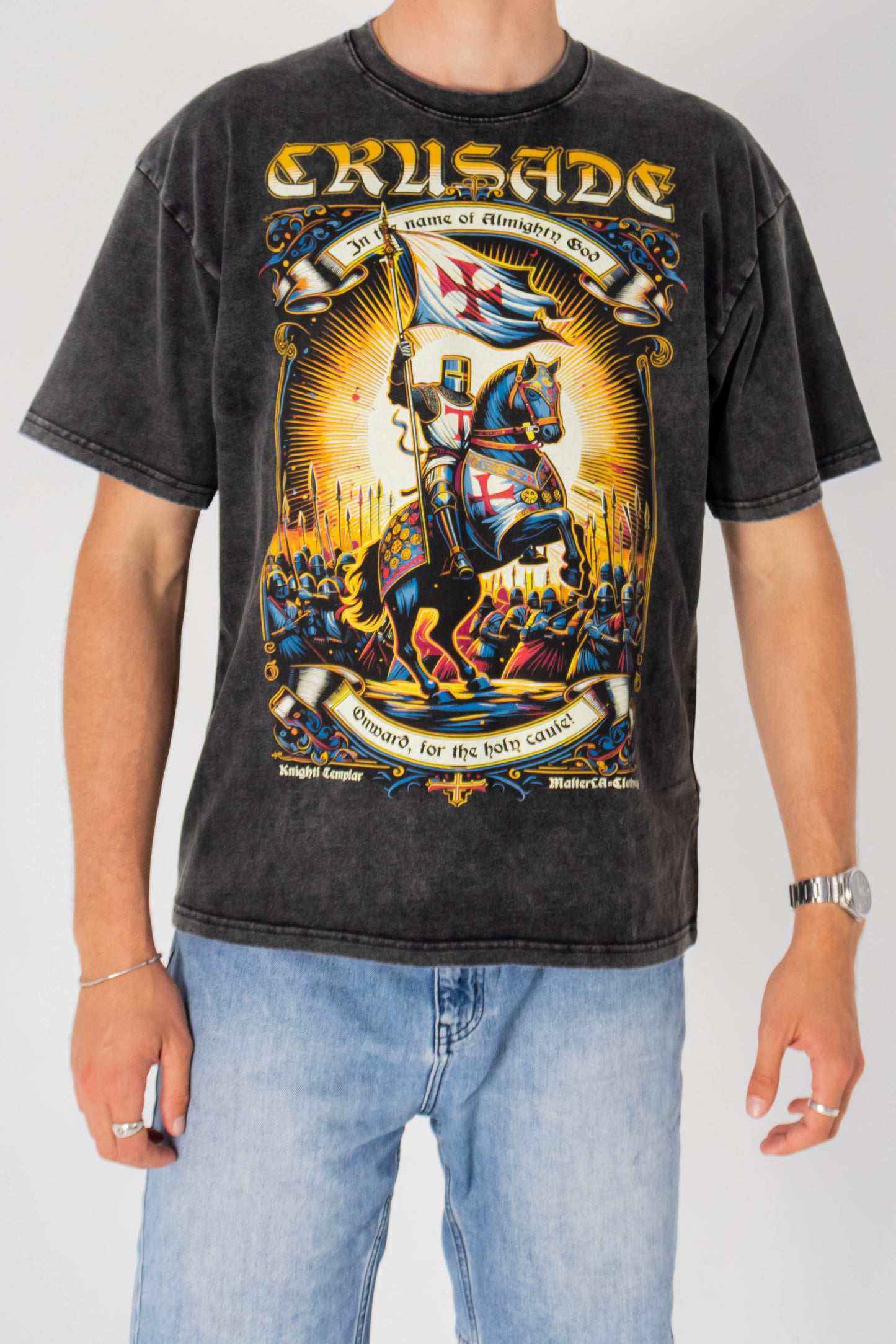 Crusade Washed Vintage Tee – Christian Heavyweight Streetwear