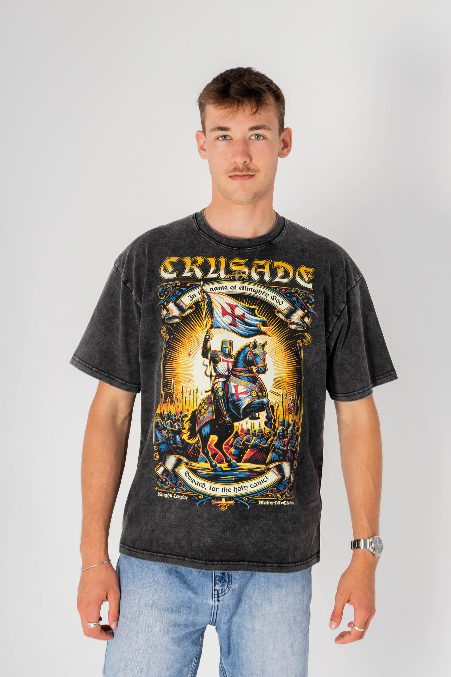 Crusade Washed Vintage Tee – Christian Heavyweight Streetwear