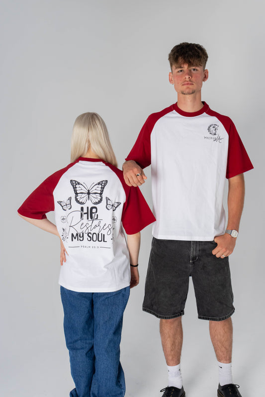 He Restores My Soul Tee – Women’s/Men's Faith-Inspired Comfort Tee