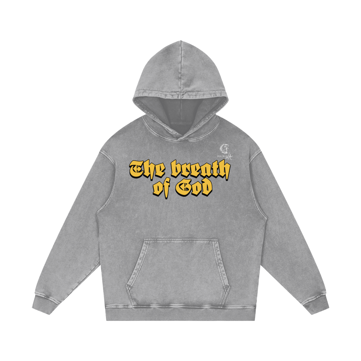 The Breath of God's Acid Wash Oversize Hoodie